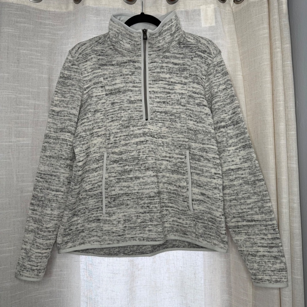 Kuhl Ascendyr 1/4 Zip Sweater Pulloever Fleece Gray Ash 4420 Women's Size Medium